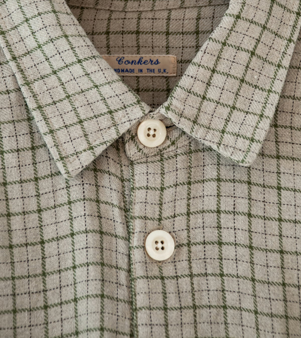 Conkers 'Relaxed Farmers Shirt' (Spore Tattersall Linen)