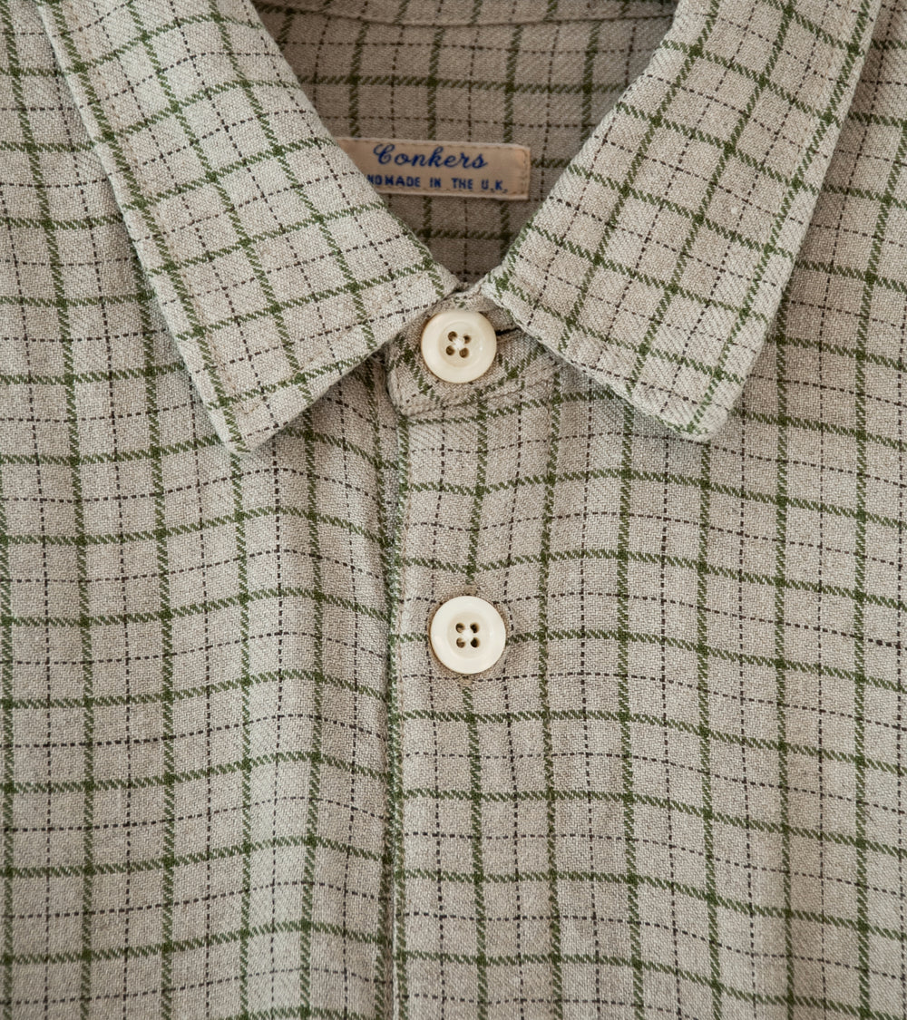 Conkers 'Relaxed Farmers Shirt' (Spore Tattersall Linen)