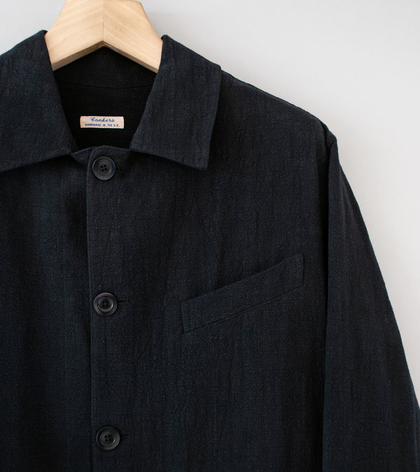 Conkers 'Field Shirt' (Charcoal Stonewashed Ramie)