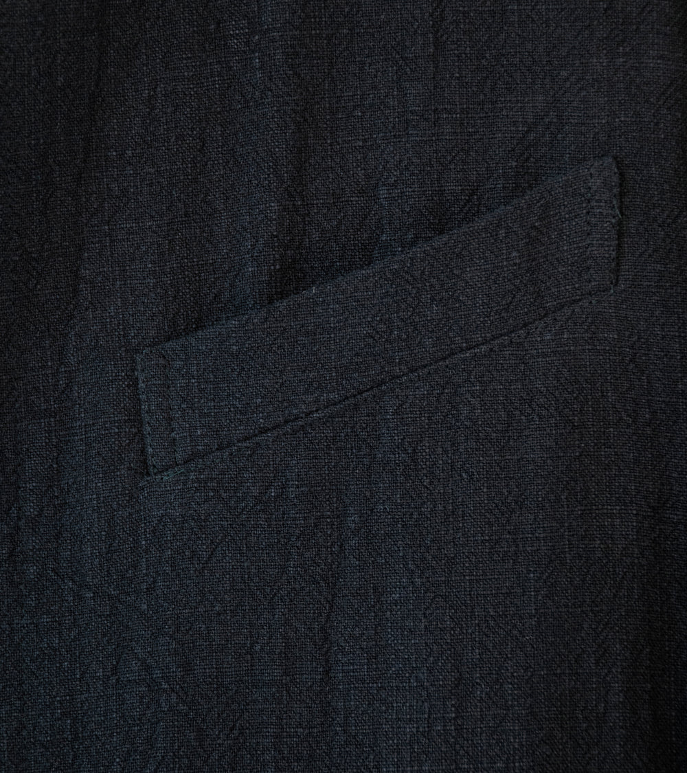Conkers 'Field Shirt' (Charcoal Stonewashed Ramie)