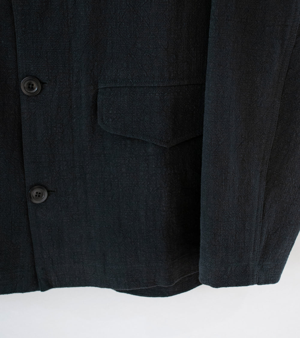 Conkers 'Field Shirt' (Charcoal Stonewashed Ramie)