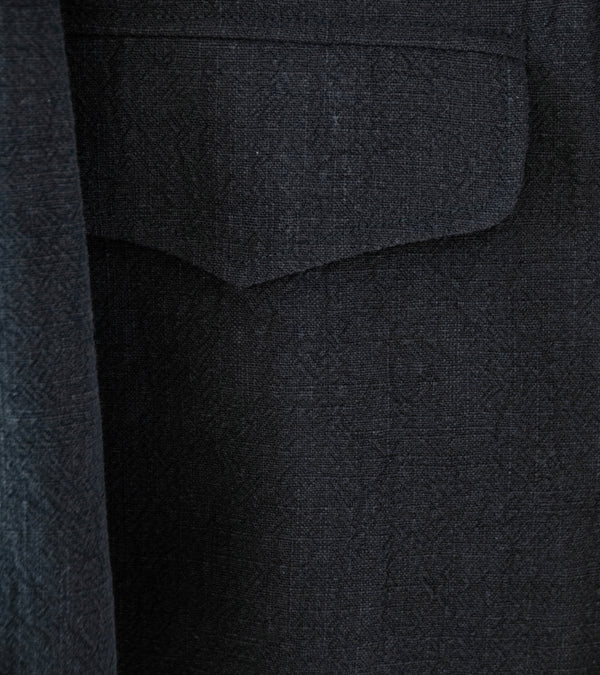 Conkers 'Field Shirt' (Charcoal Stonewashed Ramie)