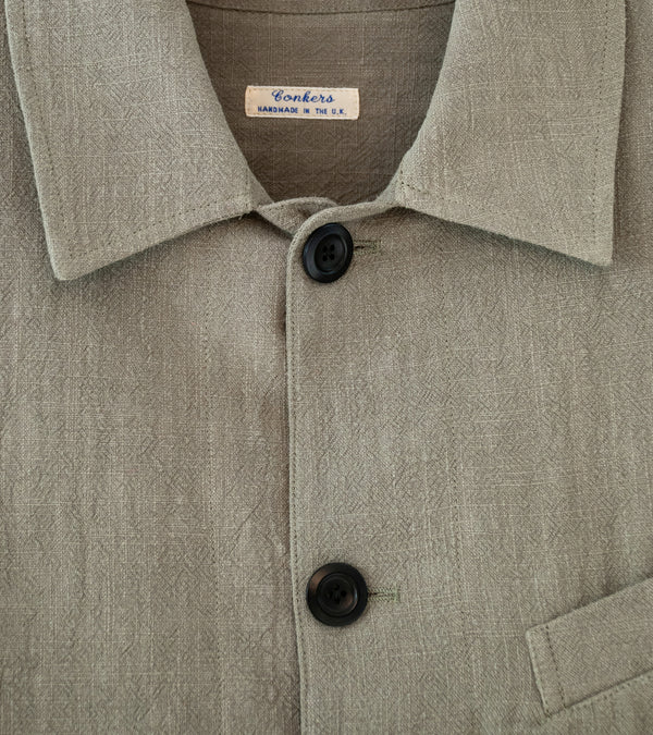 Conkers 'Field Shirt' (Sand Stonewashed Ramie)