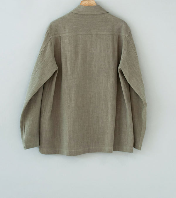 Conkers 'Field Shirt' (Sand Stonewashed Ramie)