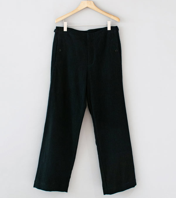 Conkers 'Tavern Trouser' (Charcoal Stonewashed Ramie)