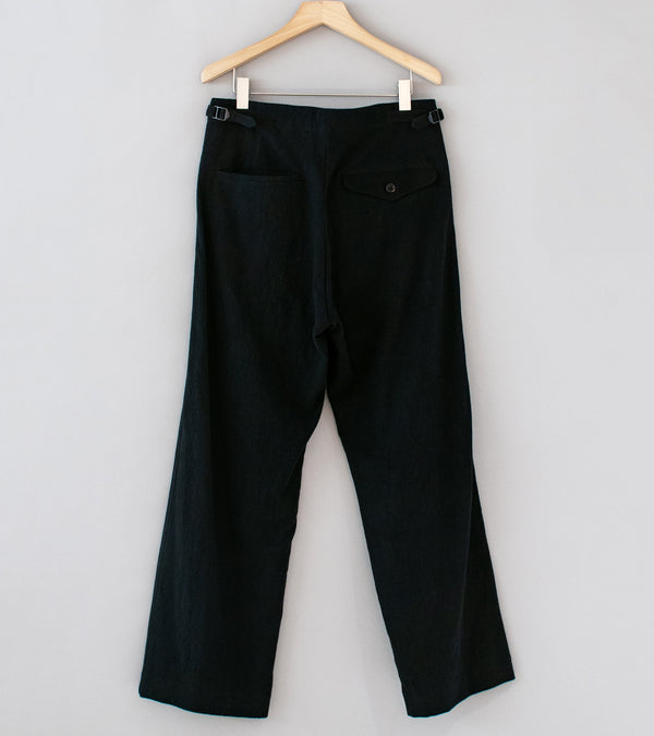 Conkers 'Tavern Trouser' (Charcoal Stonewashed Ramie)