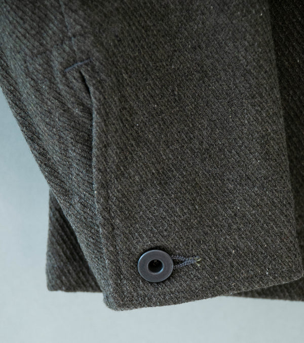 Evan Kinori 'Three Pocket Jacket' (Olive Heather Top Dyed Cotton Kersey)