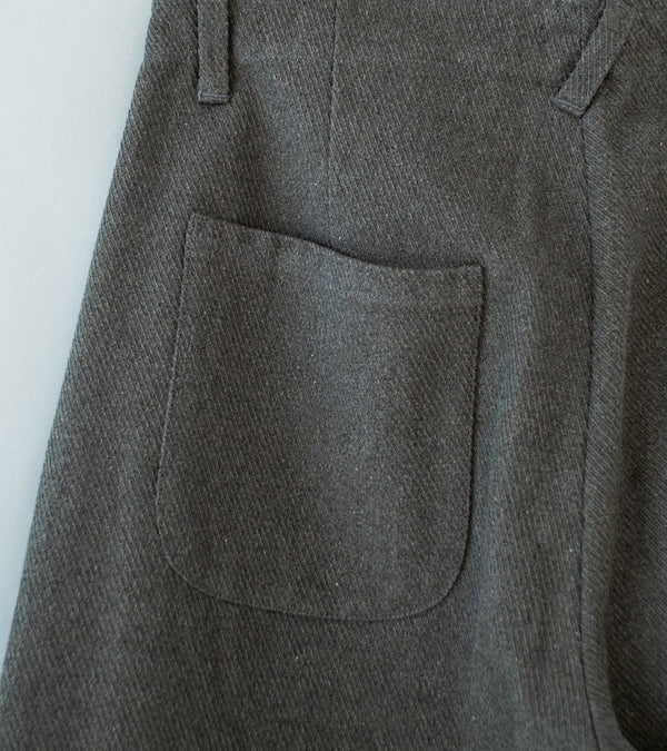 Evan Kinori 'Four Pocket Pant' (Olive Heather Top Dyed Cotton Kersey)