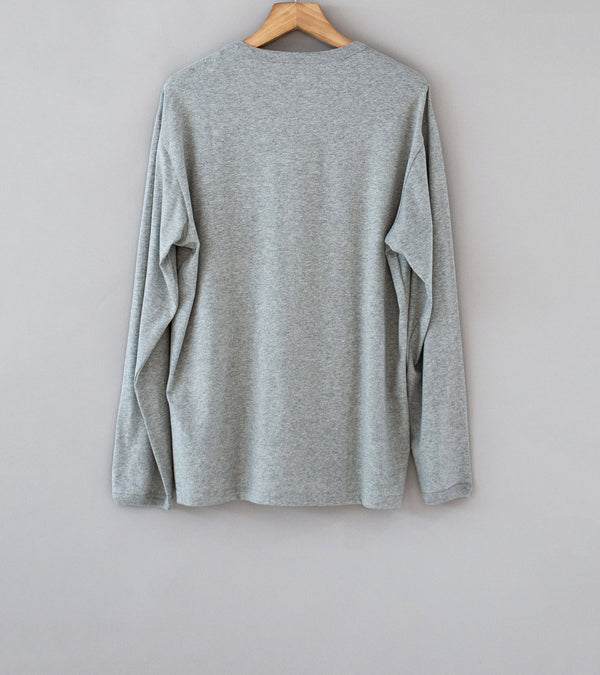 Conkers 'Long Sleeve Ringer Tee' (Grey Marl Brushed English Jersey)