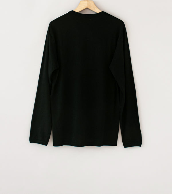 Conkers 'Long Sleeve Ringer Tee' (Black Brushed English Jersey)