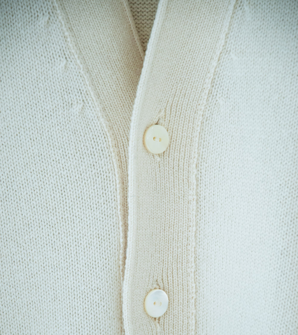 Stoffa 'Drop Shoulder Cardigan' (Ivory Cashmere)