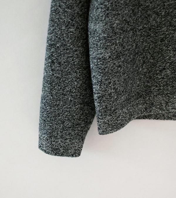 Lady White Co 'Wool Link Zip Cardigan' (Black Twist)