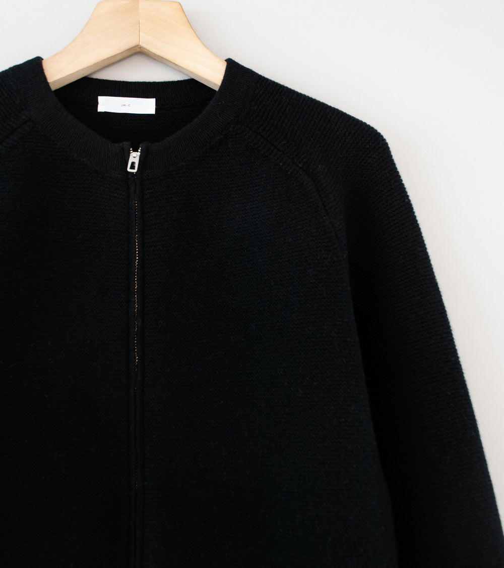 Lady White Co 'Wool Link Zip Cardigan' (Black)