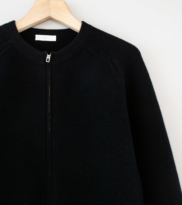 Lady White Co 'Wool Link Zip Cardigan' (Black)