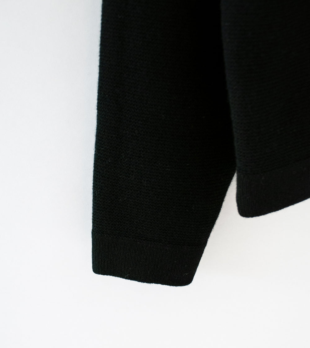 Lady White Co 'Wool Link Zip Cardigan' (Black)