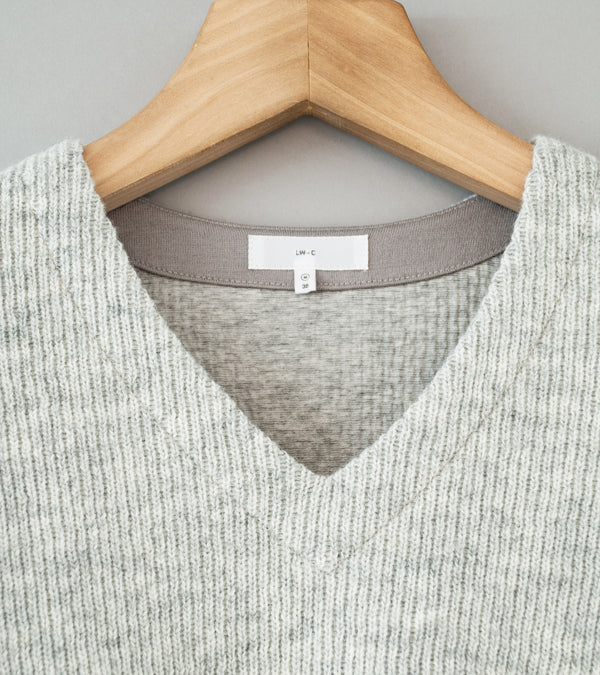 Lady White Co 'V-Neck Snap Sweater' (Oatmeal)