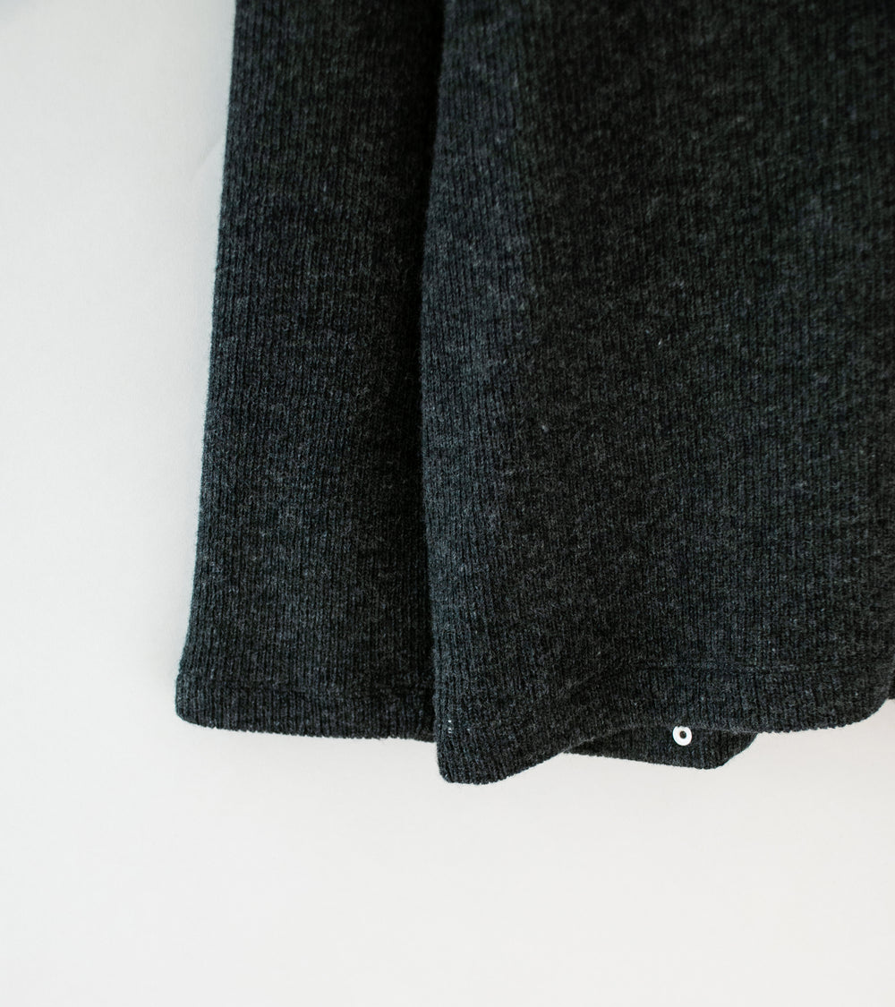 Lady White Co 'V-Neck Snap Sweater' (Charcoal)