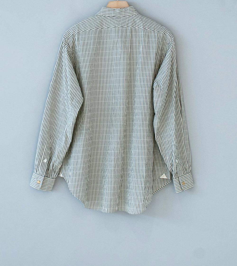 Niceness 'CLEMENT Dobby Stripe Regular Collar Dress Shirt' (Gray)