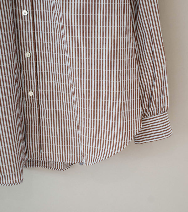 Niceness 'CLEMENT Dobby Stripe Regular Collar Dress Shirt' (Blue)
