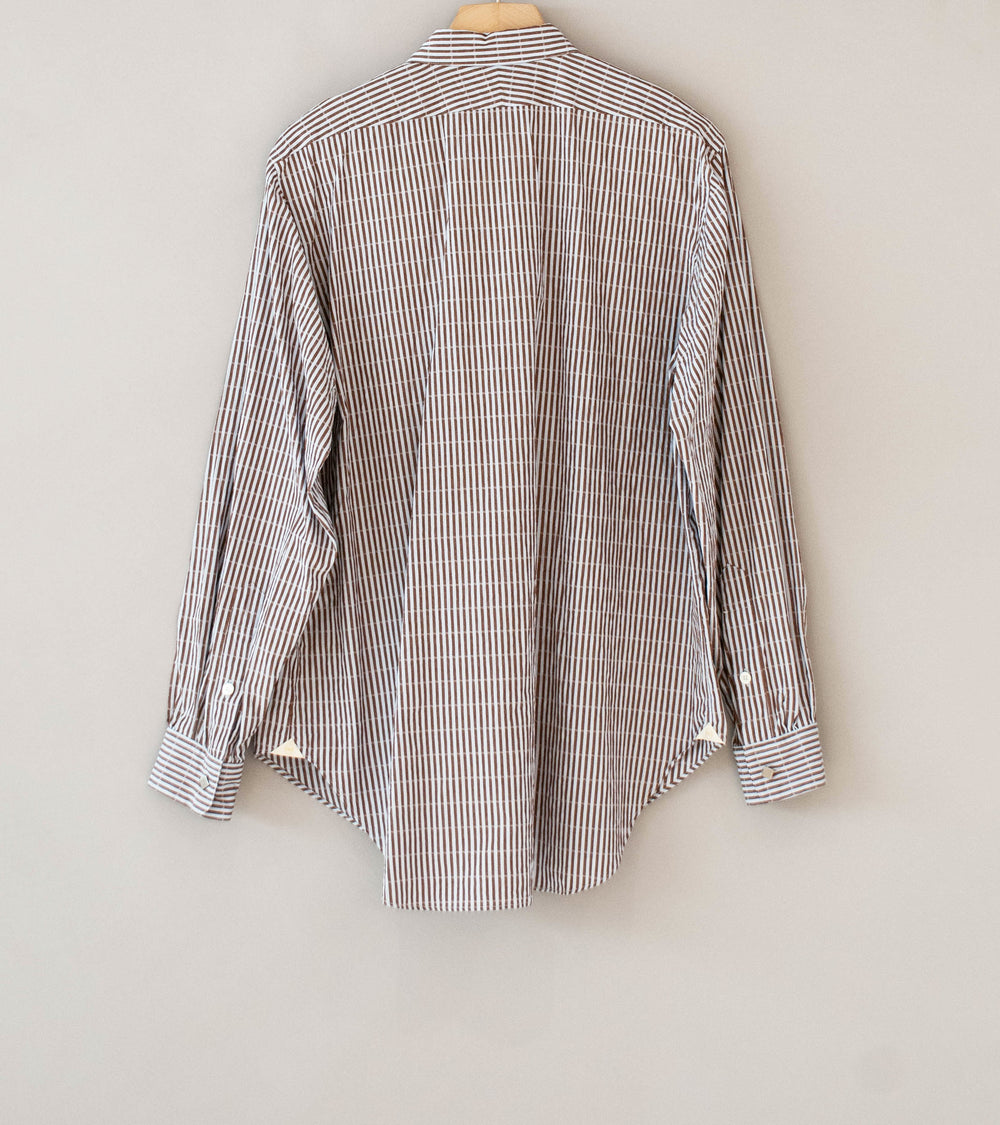 Niceness 'CLEMENT Dobby Stripe Regular Collar Dress Shirt' (Blue)