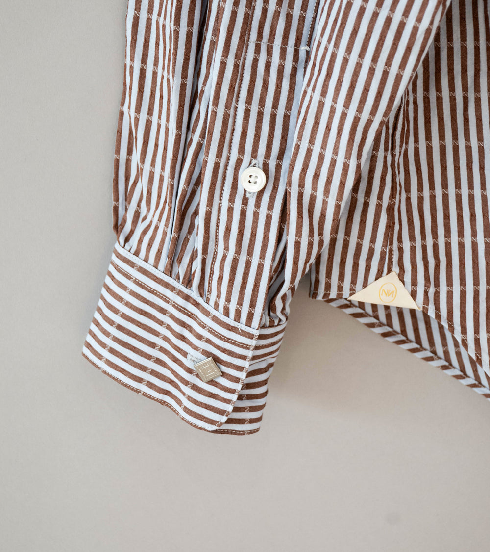 Niceness 'CLEMENT Dobby Stripe Regular Collar Dress Shirt' (Blue)