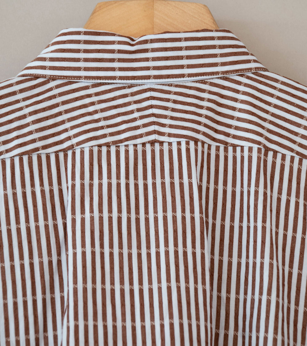 Niceness 'CLEMENT Dobby Stripe Regular Collar Dress Shirt' (Blue)