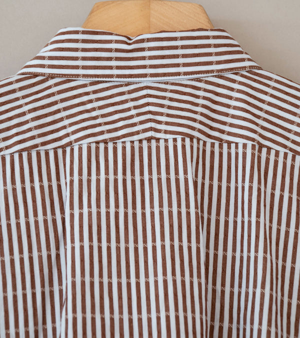 Niceness 'CLEMENT Dobby Stripe Regular Collar Dress Shirt' (Blue)