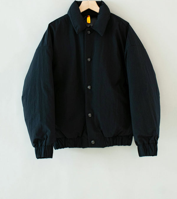MAN-TLE 'R0 D6 Double Down Blouson' (Black Recycled Nylon)