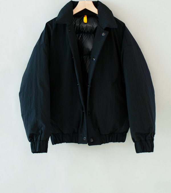 MAN-TLE 'R0 D6 Double Down Blouson' (Black Recycled Nylon)