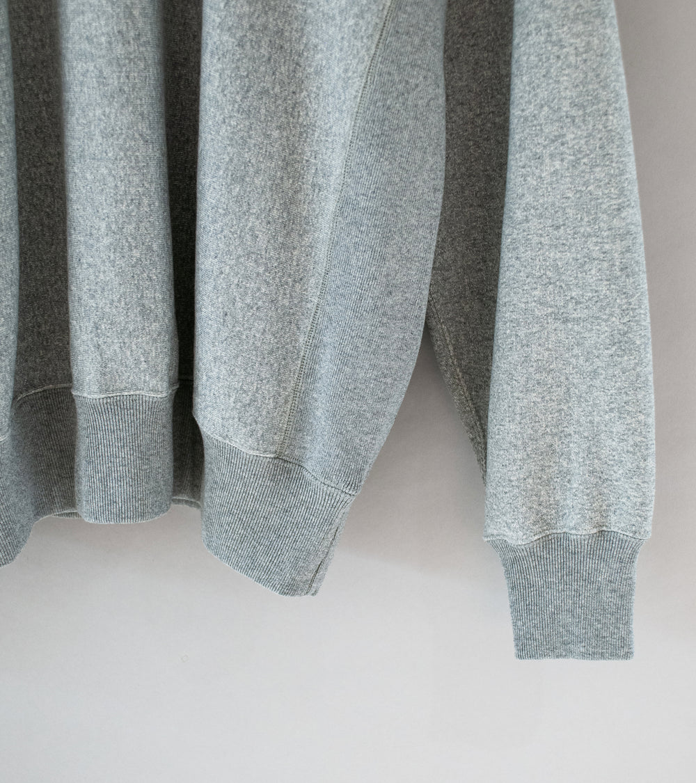 Auralee 'Smooth Soft BD Sweat P/O' (Top Gray)