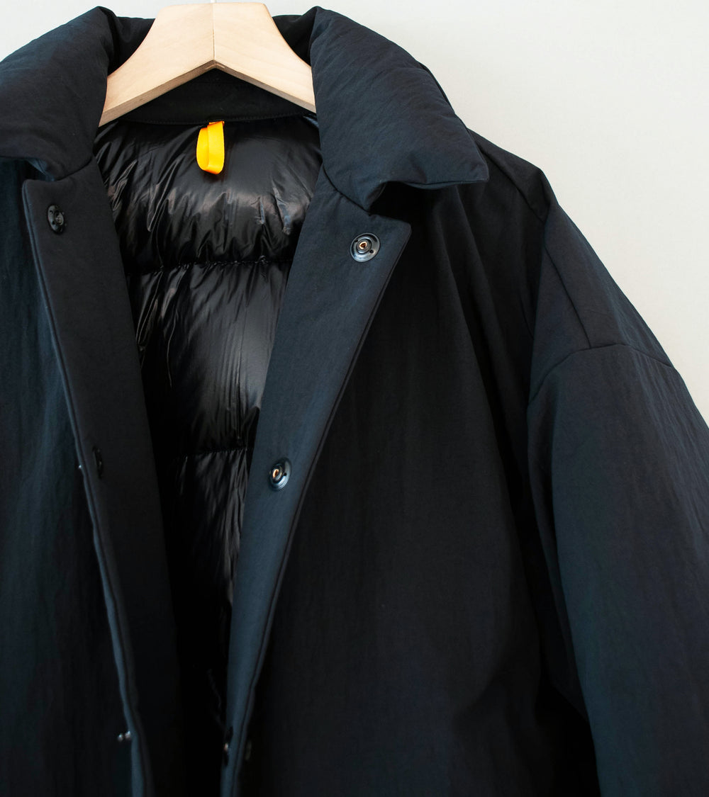 MAN-TLE 'R0 D6 Double Down Blouson' (Black Recycled Nylon)
