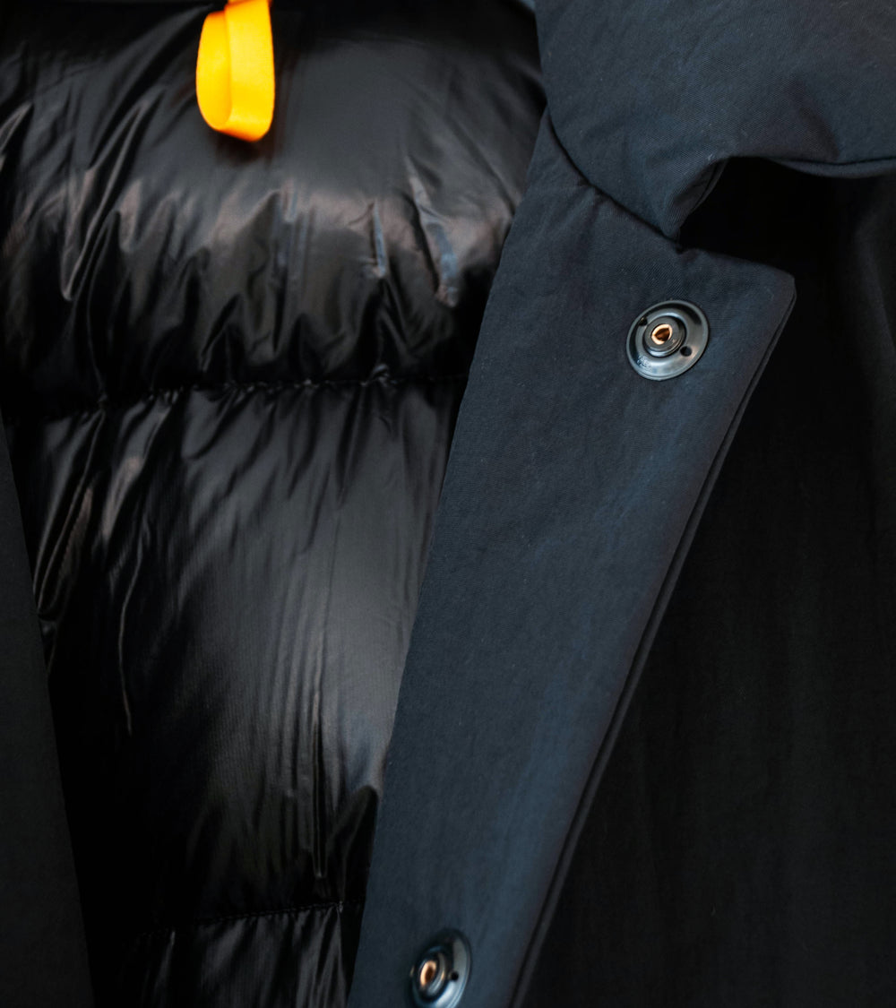 MAN-TLE 'R0 D6 Double Down Blouson' (Black Recycled Nylon)