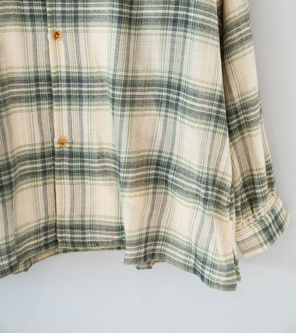 Niceness 'THOM Open Collar Jacket Shirt' (Light Green)