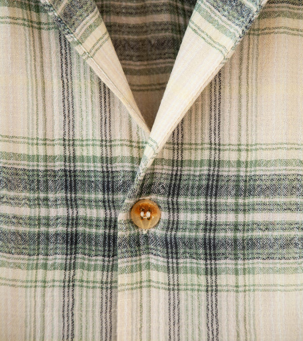 Niceness 'THOM Open Collar Jacket Shirt' (Light Green)