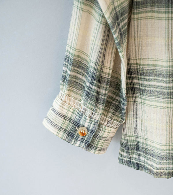 Niceness 'THOM Open Collar Jacket Shirt' (Light Green)