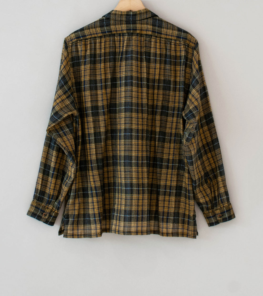 Niceness 'THOM Open Collar Jacket Shirt' (Yellow)