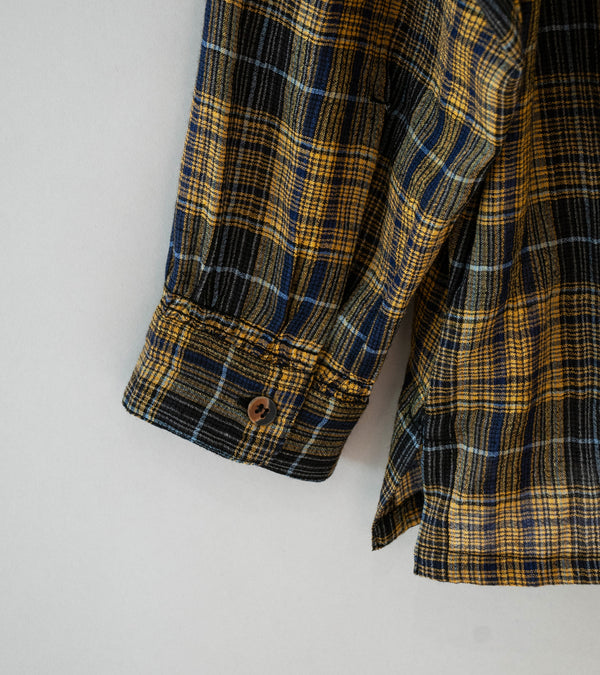 Niceness 'THOM Open Collar Jacket Shirt' (Yellow)