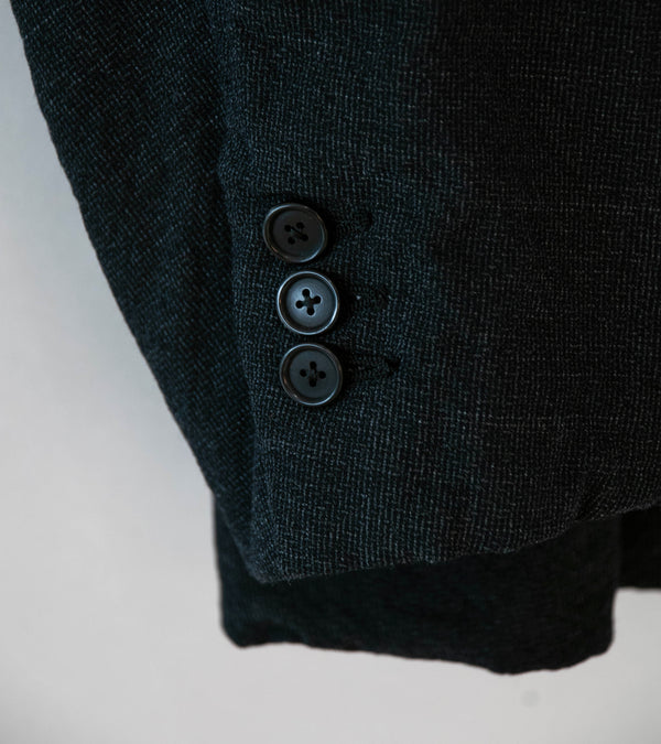 Niceness 'T.ROLAND Clover Leaf Mélange Herringbone Jacket' (Charcoal)