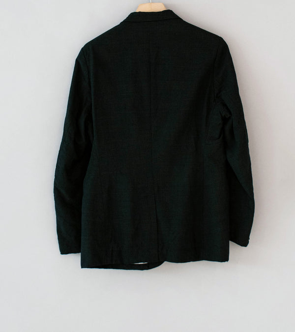 Niceness 'T.ROLAND Clover Leaf Mélange Herringbone Jacket' (Charcoal)