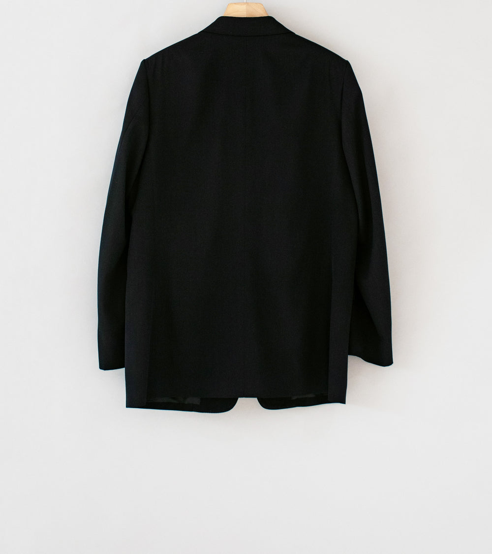 Auralee 'Light Wool Max Gabardine Jacket' (Top Black)