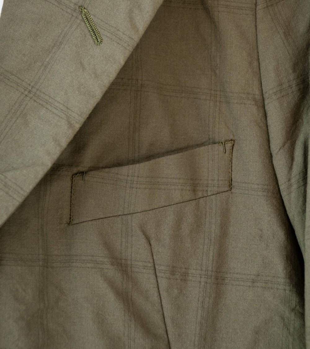 Niceness 'W.ROLAND Clover Leaf Check Jacket' (Khaki)