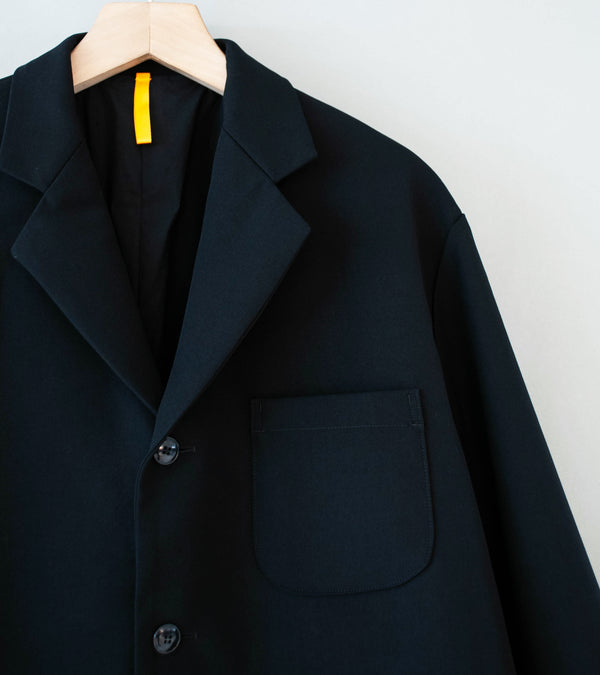 MAN-TLE 'R21 Y2 Patch Blazer' (Black Impact Wool)