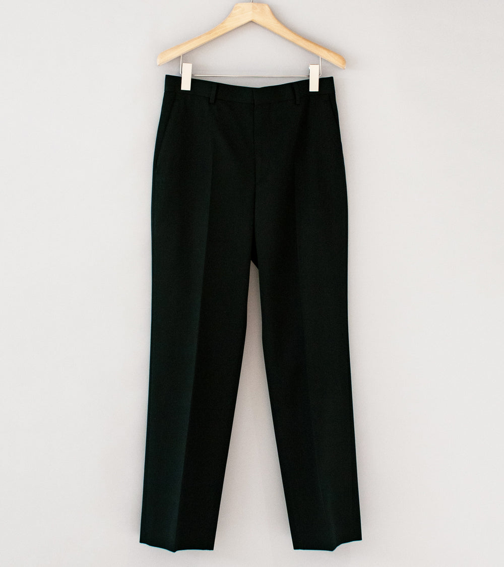 Auralee 'Light Wool Max Gabardine Slacks' (Top Black)