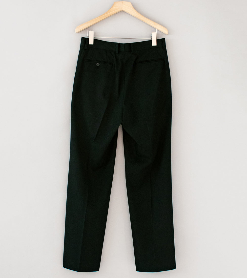 Auralee 'Light Wool Max Gabardine Slacks' (Top Black)