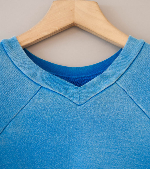 Niceness 'NAJA Distressed Sweat Double Front Pullover' (Blue)