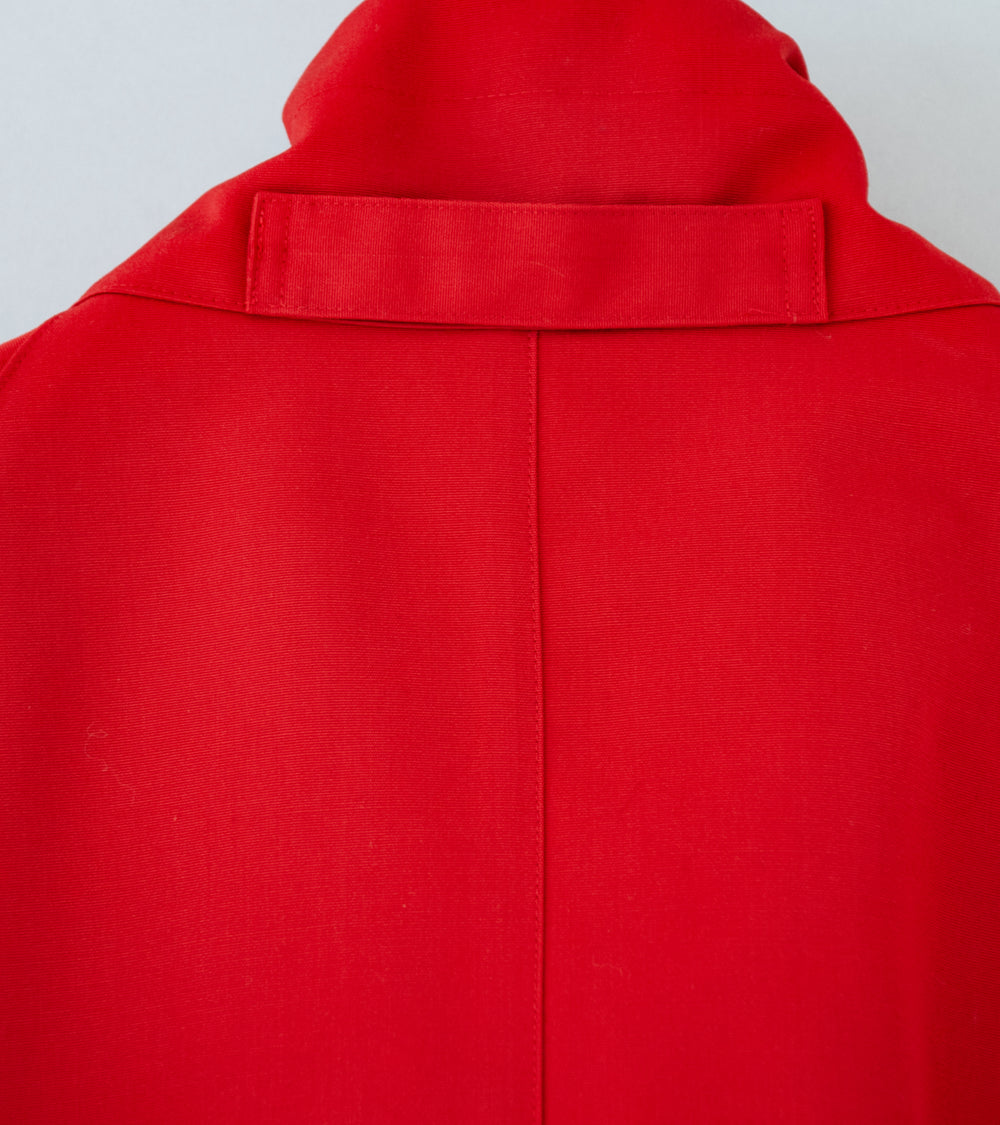 Auralee 'Wool Max Canvas High Neck Zip Blouson' (Red)