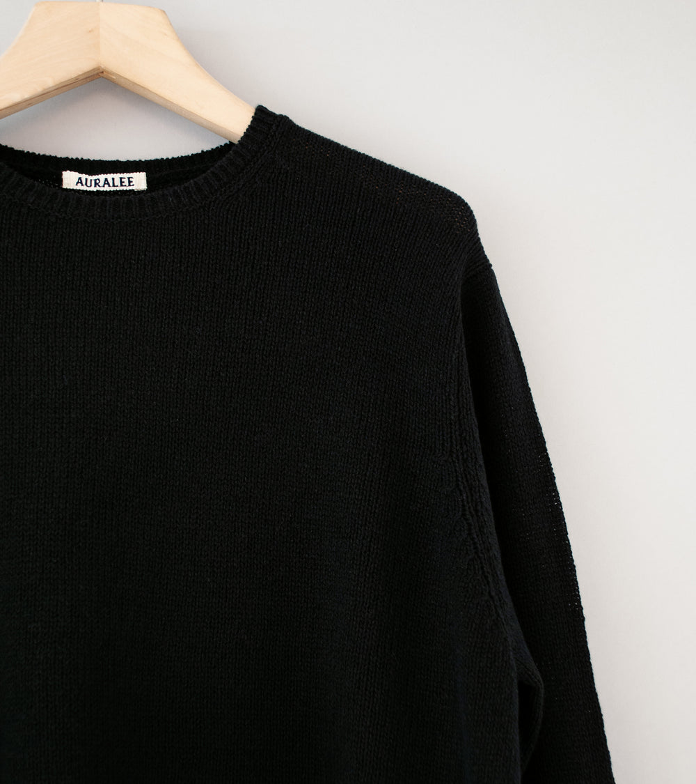 Auralee 'Summer Cashmere Knit P/O' (Black)