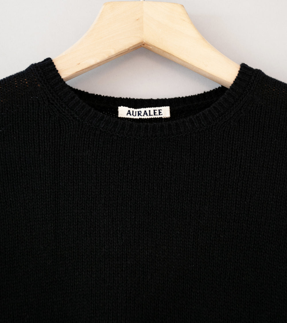 Auralee 'Summer Cashmere Knit P/O' (Black)