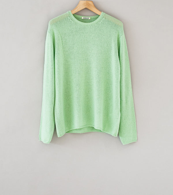 Auralee 'Summer Cashmere Knit P/O' (Light Green)