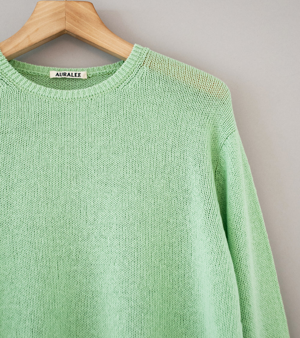 Auralee 'Summer Cashmere Knit P/O' (Light Green)